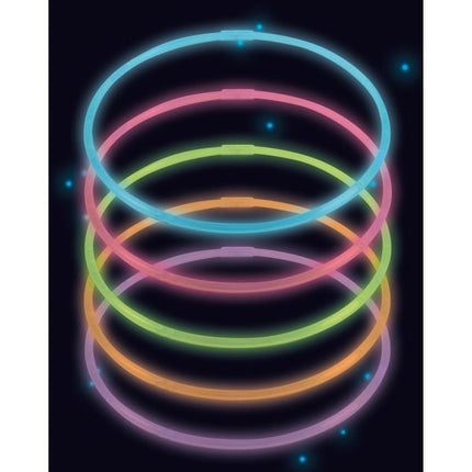 Ketting Glow In The Dark 56cm 10st van Riethmueller koop je bij Partywinkel