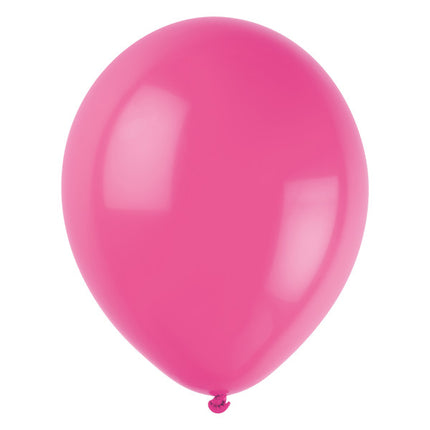 Ballons rose framboise 30 cm, lot de 50