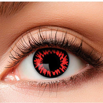 Lentilles rouges Clown tueur