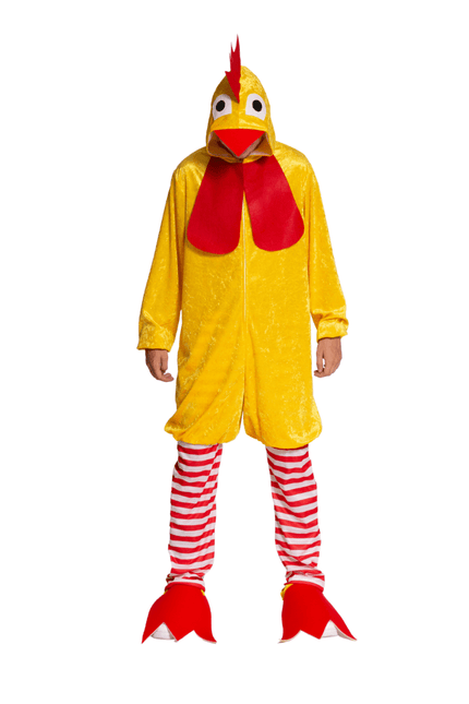 Kippenpak Rood Geel van Partychimp koop je bij Partywinkel