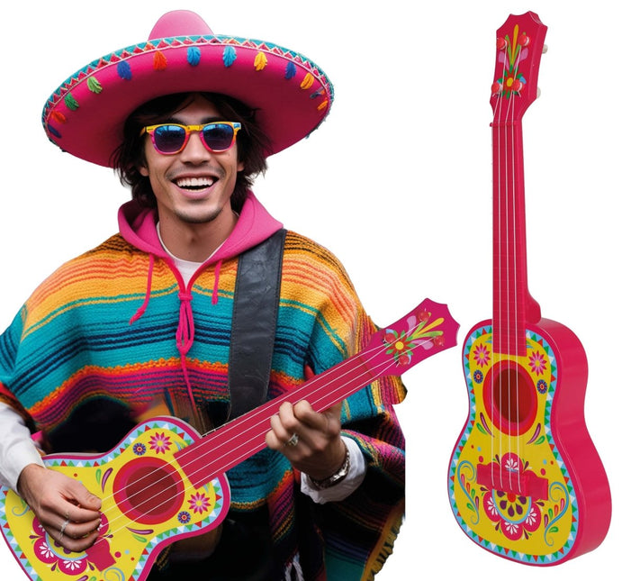 Kleine Mexicaanse Gitaar 54 cm van Fiestas Guirca koop je bij Partywinkel