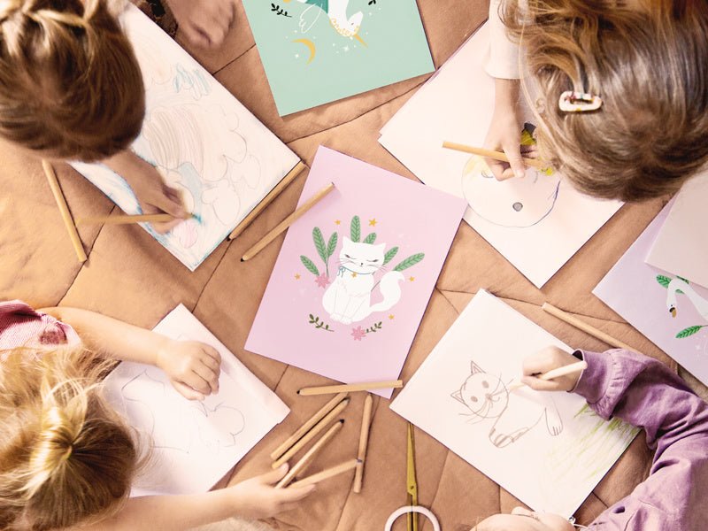 Kleurboek Kat van Partydeco koop je bij Partywinkel