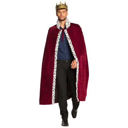 Koningsmantel Bordeaux 1,4m van Boland koop je bij Partywinkel