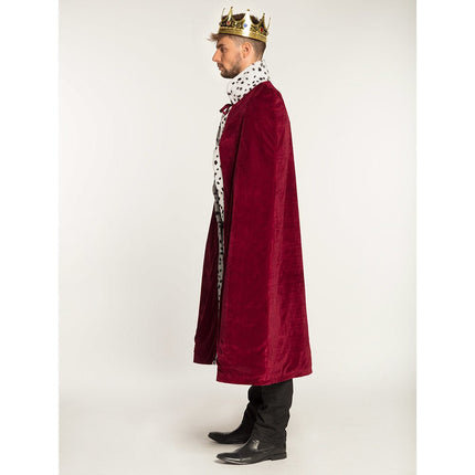 Koningsmantel Bordeaux 1,4m van Boland koop je bij Partywinkel