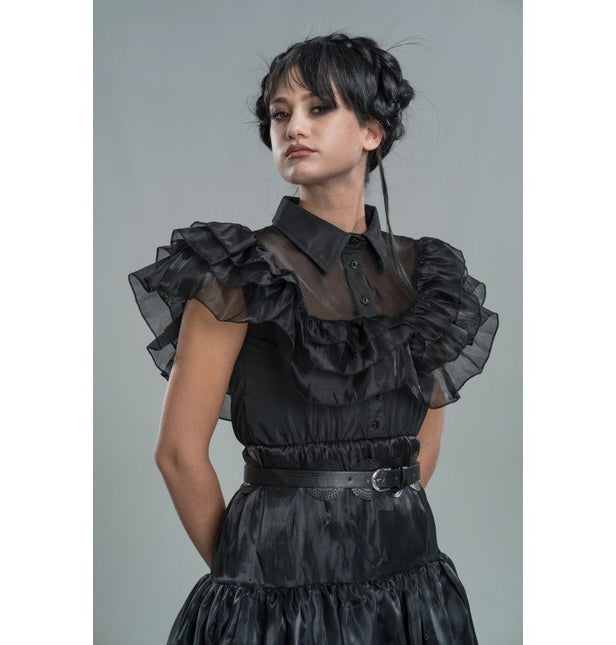 Kostuum Wednesday Prom Night Jurk Zwart van CHAKS koop je bij Partywinkel