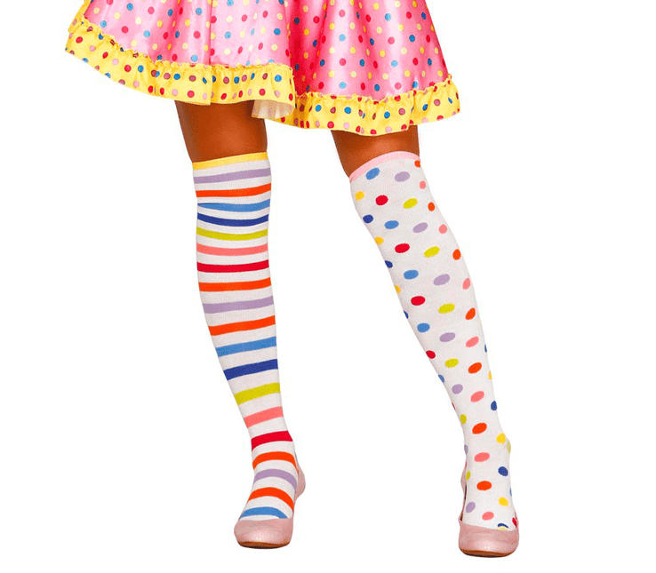 Kousen Stippen En Strepen 70cm van Fiestas Guirca koop je bij Partywinkel