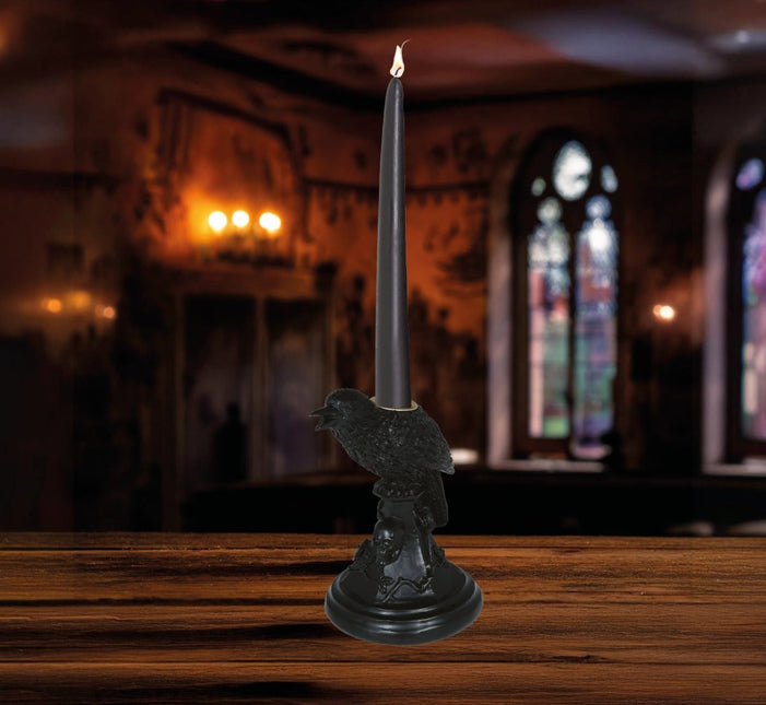 Kraai Kaarsenhouder 16cm van Fiestas Guirca koop je bij Partywinkel