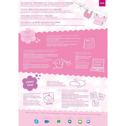 Kraamfeest Meisje Feestpakket van Folat koop je bij Partywinkel