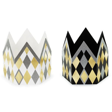 Kroon Papier 11cm 2st van Partydeco koop je bij Partywinkel