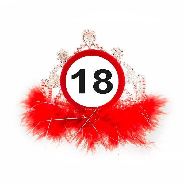 Kroontje 18 Jaar Verkeersbord - Partywinkel - 8714572288187