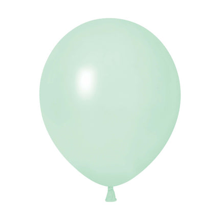 Ballons vert pastel 30 cm, lot de 50
