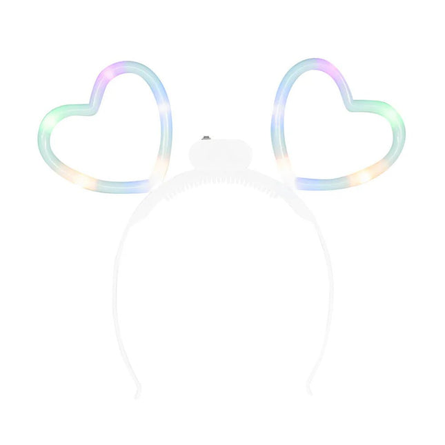 LED diadeem Glowing hearts van Boland koop je bij Partywinkel