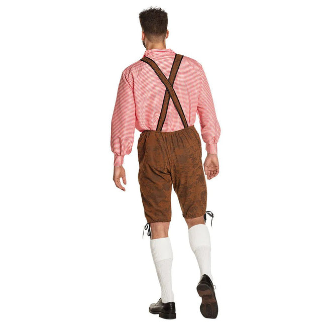 Lederhose Bruin en Blouse - Partywinkel - 8712026835703