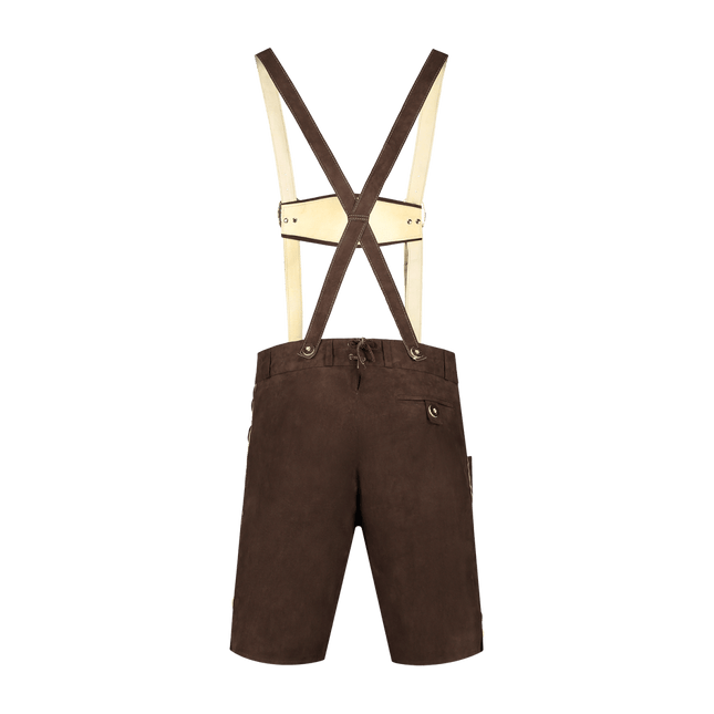 Lederhose Donkerbruin Heren van Haus Huberts koop je bij Partywinkel