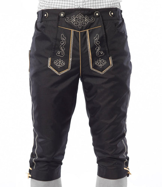Lederhose Lang Zwart en Bretels van Tannhauser koop je bij Partywinkel