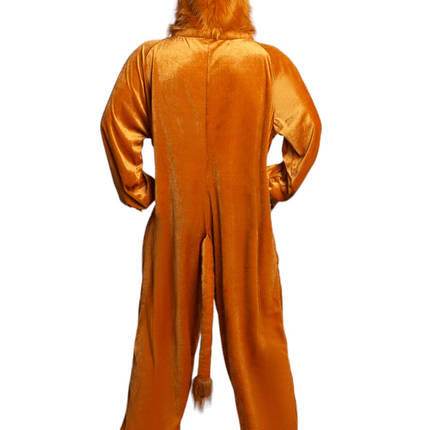 Leeuw Onesie Bruin Beige van Partychimp koop je bij Partywinkel