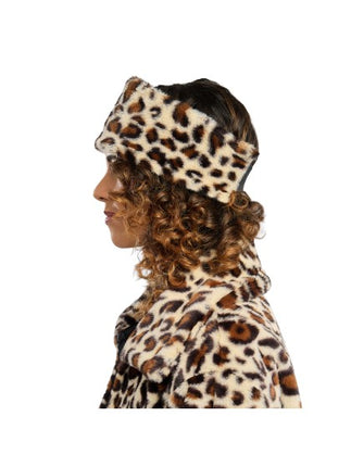 Bandeau à imprimé léopard, taille unique