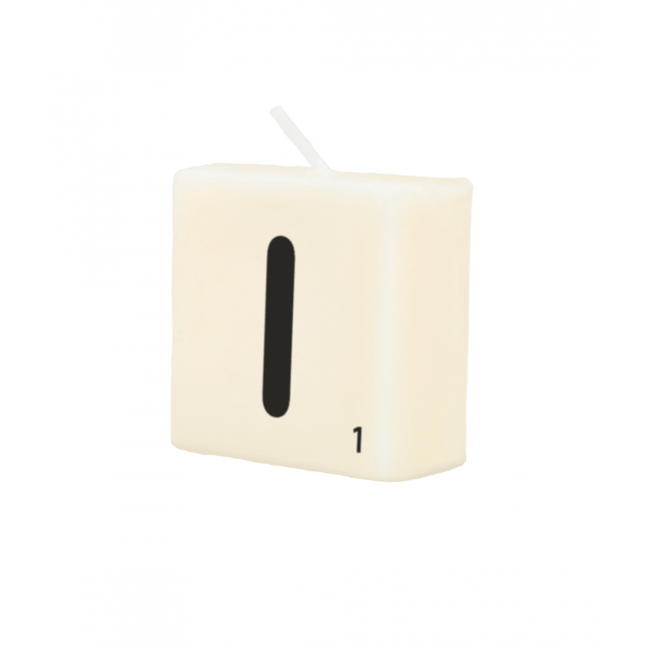 Letter Kaarsje I 4cm van Paper Dreams koop je bij Partywinkel