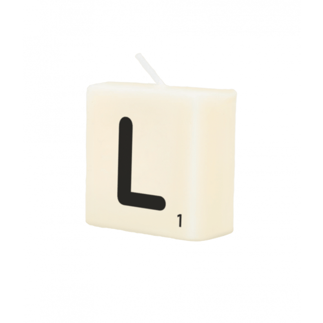 Letter Kaarsje L 4cm van Paper Dreams koop je bij Partywinkel
