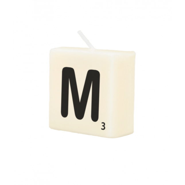 Letter Kaarsje M 4cm van Paper Dreams koop je bij Partywinkel