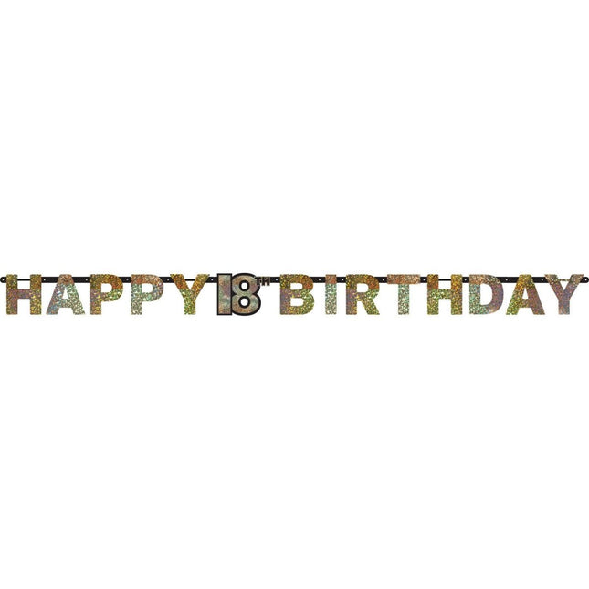 Letterslinger 18 Jaar Happy Birthday 2,13m van Riethmueller koop je bij Partywinkel