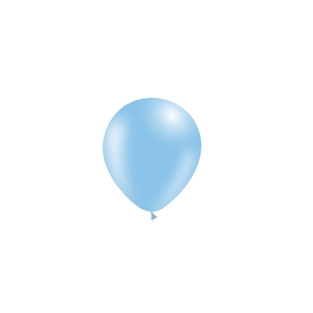 Lichtblauwe Ballonnen 14cm 100st van Balloonia koop je bij Partywinkel