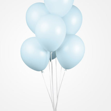 Lichtblauwe Ballonnen Pastel Macaron 30cm 10st van WeFiesta koop je bij Partywinkel