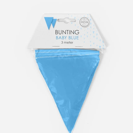 Lichtblauwe Slingers Mini 3m van WeFiesta koop je bij Partywinkel