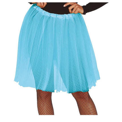 Lichtblauwe Tutu Dames 60cm van Fiestas Guirca koop je bij Partywinkel