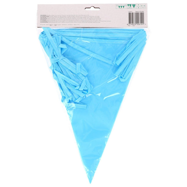 Lichtblauwe Vlaggenlijn 10m van Folat koop je bij Partywinkel