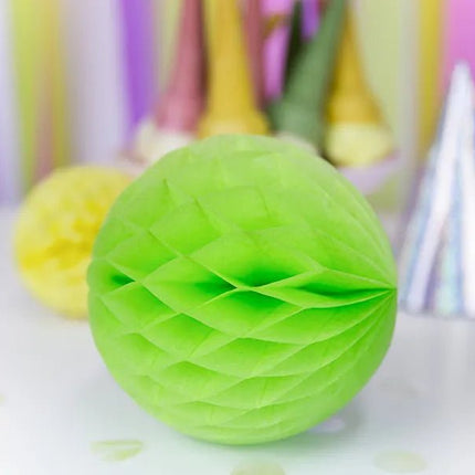 Lichtgroene Honeycomb 10cm van Partydeco koop je bij Partywinkel