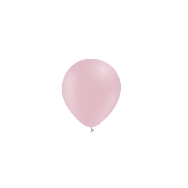 Lichtroze Ballonnen Pastel 14cm 100st van Balloonia koop je bij Partywinkel