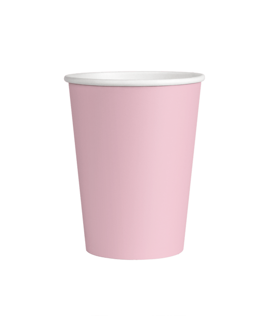 Lichtroze Bekers 7cm 8st van Paper Dreams koop je bij Partywinkel