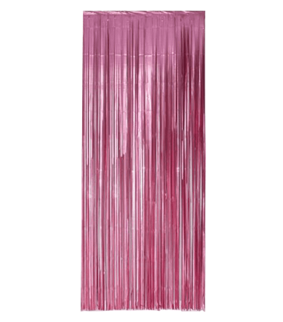 Lichtroze Deurgordijn Folie 2,4m van WeFiesta koop je bij Partywinkel