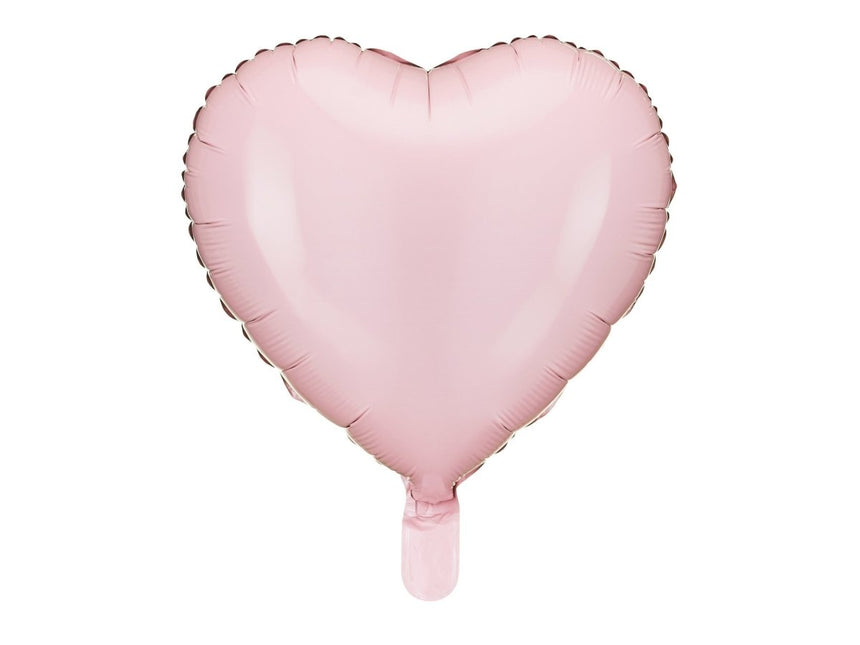 Lichtroze Helium Ballon Hart 45cm van Partydeco koop je bij Partywinkel