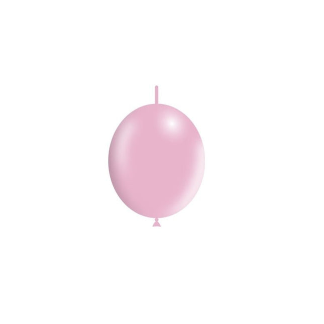Lichtroze Knoopballonnen 15cm 100st van Balloonia koop je bij Partywinkel