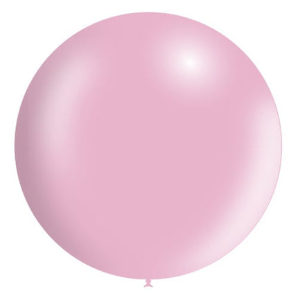Lichtroze Reuze Ballon XL Metallic 91cm - Partywinkel - 8436440881565
