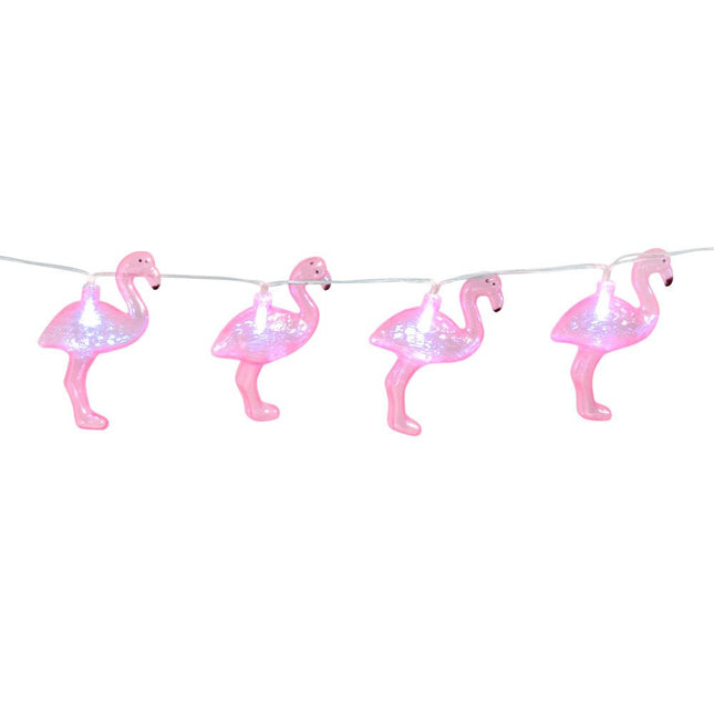 Lichtslinger LED Flamingo 1,4m van Boland koop je bij Partywinkel