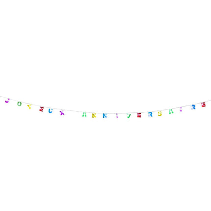 Lichtslinger LED Joyeux Anniversaire 2m van Boland koop je bij Partywinkel