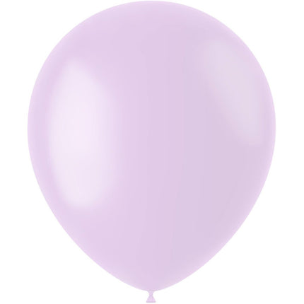 Lila Ballonnen Powder Lilac 33cm 100st van Folat koop je bij Partywinkel
