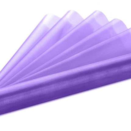 Lila Organza Stof 36cm 9m van Partydeco koop je bij Partywinkel