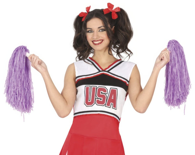 Lila Pompoms 2st van Fiestas Guirca koop je bij Partywinkel