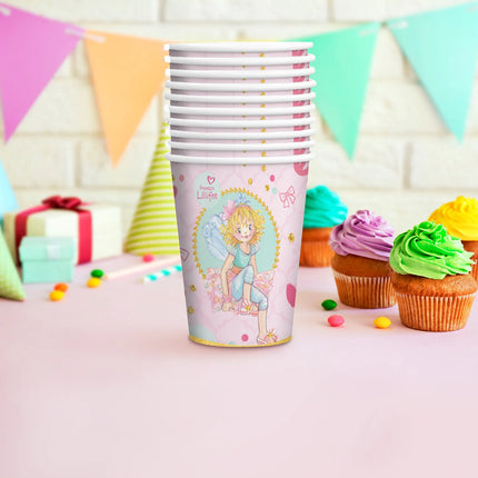 Gobelets Princesse Lillifee 250 ml, lot de 8