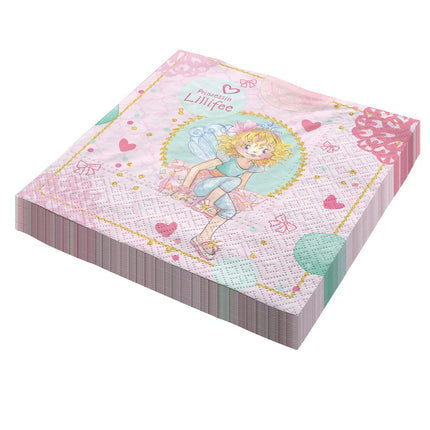 Serviettes Princesse Lillifee 33 cm, lot de 20