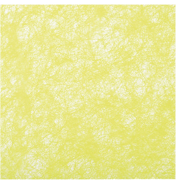 Chemin de table vert citron Romance 10m