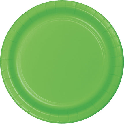 Lime Groene Borden 23cm 24st van Creative Converting koop je bij Partywinkel