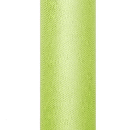 Lime Groene Tule Rol 15cm 9m van Partydeco koop je bij Partywinkel