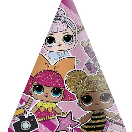 LOL Surprise Feesthoedjes 6st van Procos koop je bij Partywinkel