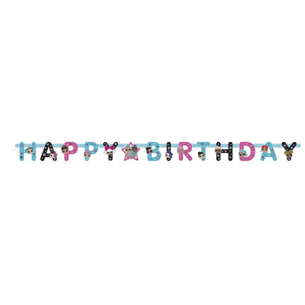 Lol Surprise Happy Birthday Banner 1,82m van Unique koop je bij Partywinkel