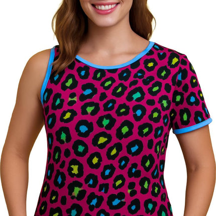 Luipaard Shirt Gekleurd Dames van Fiestas Guirca koop je bij Partywinkel